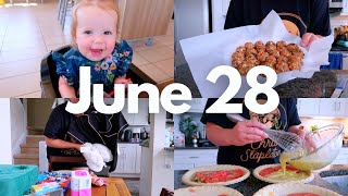 JUNE 28 VLOG | driving home, miso dense bean salad + making a postpartum gift bag for a friend