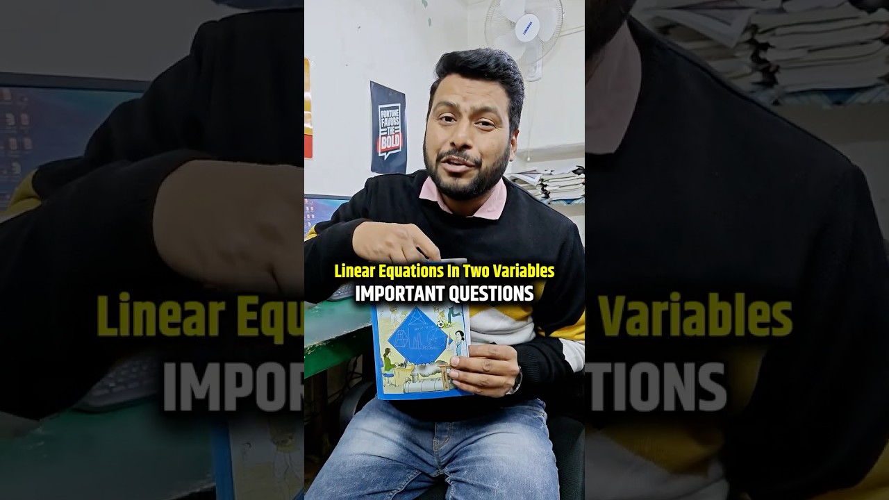 Class 9 Maths Ch 4 Linear Equations Guaranteed Qs in Exam #shorts #class9 #class9maths #esaral