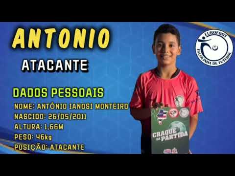 ANTONIO | ATACANTE | EUROFUT | SÃO LUIS -MA  - GOLS E JOGADAS INDIVIDUAIS