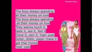 Nicki Minaj ft. Cassie - The Boys (lyrics) [HD]