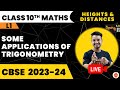 Heights And Distances Class 10 Some Applications Of Trigonometry NCERT 10th Maths Ch 8 Cbse2024