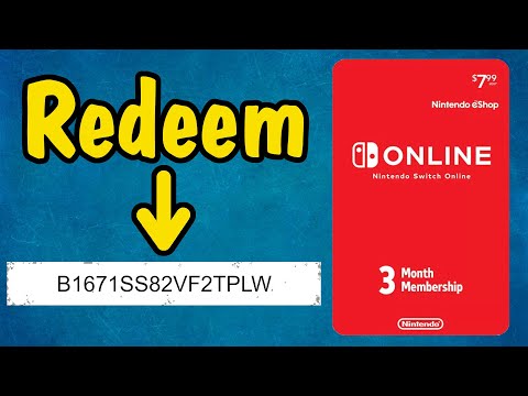 How to Redeem Nintendo Switch Online Membership Gift Card Code Using System Menu (3 Months or more)