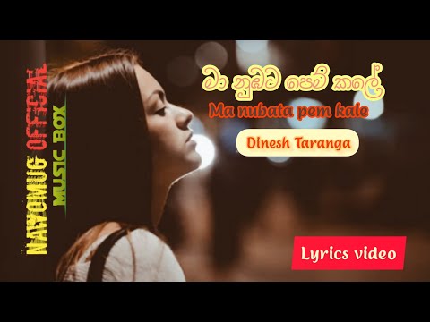 Maa Nubata Pemkala Lyrics Video | මා නුඹට පෙම් කලා | Dinesh Tharanga