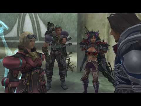 (Wii) Xenoblade Chronicles HD Cutscene 045d - Atop the Sororal Statues - JAPANESE
