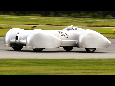 Thumbnail for 1938 Mercedes W154 "Record Car" inspired 16-Cylinder Streamliner C-16 | Startup, Sound, Drive by Opel, Mercedes-Benz W154, Mercedes-Benz W15, Mercedes-Benz, Car, Vehicle