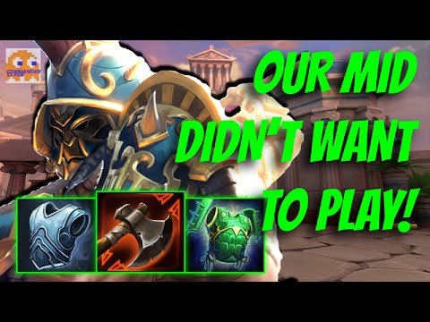 RAGING MID DECIDES NOT TO PLAY WITH THE TEAM! | Guan Yu Solo - SMITE Ranked Conquest