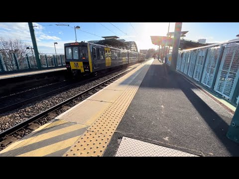 Tyne And Wear Metrocars 4013 & 4045 arriving at St. Peter’s