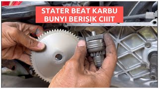 Find the cause of the Beat carburetor starter making a noisy ciiitt sound