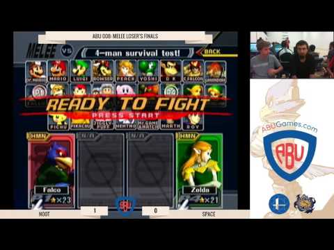 ABU Monthly 8: NOOT (Falco) Vs. Space (Sheik) - Melee Loser's Finals
