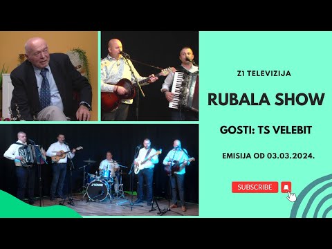 Rubala Show na Z1 televiziji: Zabava uz TS Velebit iz Gospića