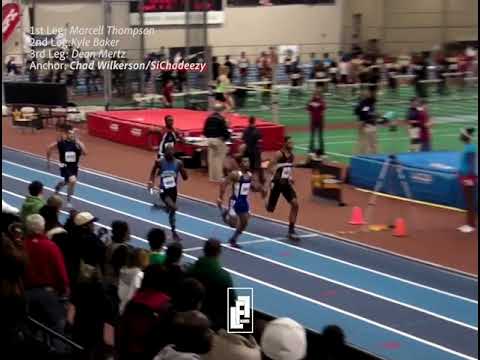 Figures - 2010 Nike Indoor Nationals Archbishop Spalding HS BOYS 4x200 LAST ONE EVER HOSTED BY NIKE