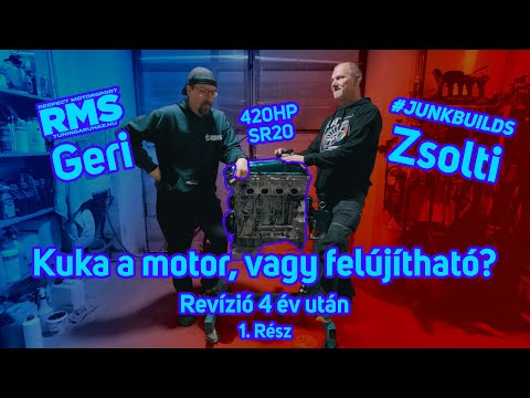 420 lóerős Nissan SR20 drift versenymotor felújítása 4 év masszív nyúzás után az RMS-nél 1. rész