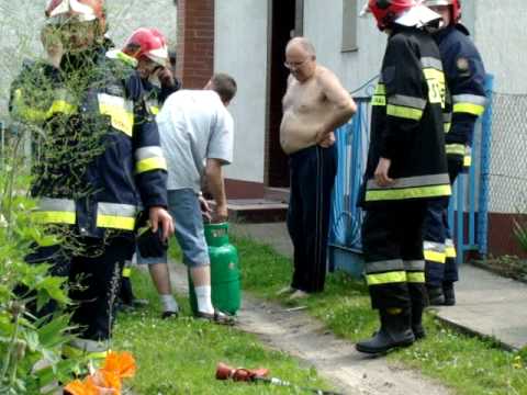 Lubawa | Niebezpieczne rozszczelnienie butli z gazem