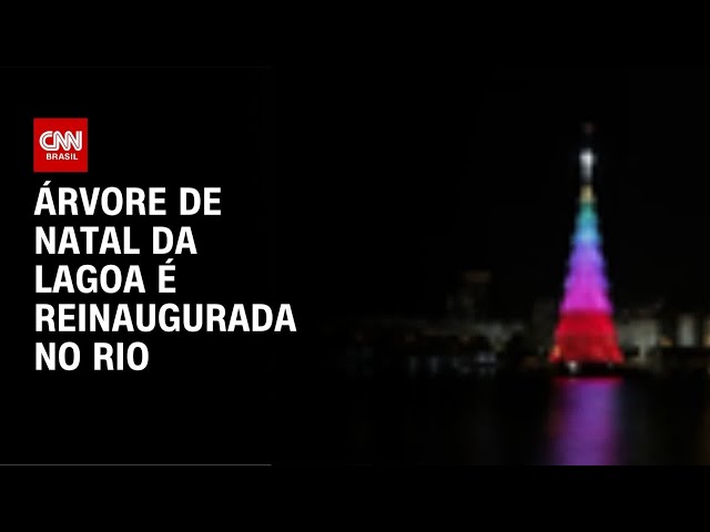 Após cinco anos, árvore de Natal da Lagoa é reinaugurada no Rio | AGORA CNN