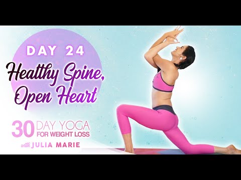 Heart Openers to Improve Posture & Reduce Shoulder Pain ♥ 30 Day Yoga Challenge Julia Marie | Day 24