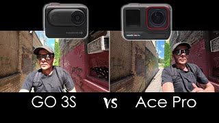 Go3S vs Ace Pro - Side by side video shots