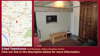 3-bed Townhouse for Sale in Chef Boutonne, Poitou Charentes, France on frenchlife.biz