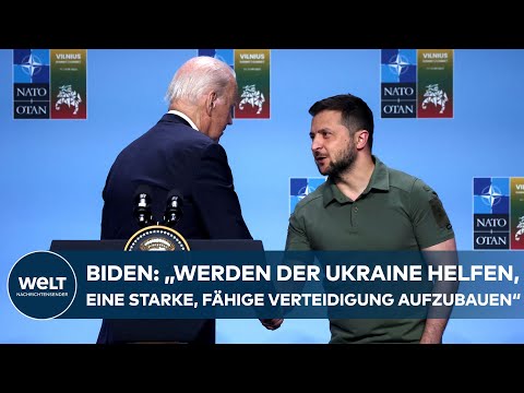 "Unsere Unterstützung wird bis weit in die Zukunft reichen" - Statements Joe Biden & Selenskyj