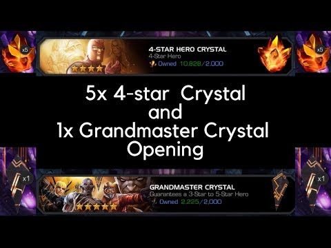 5x 4-star Crystal Opening - Dupes for Days! +1 GM Crystal - Marvel Contest of Champions