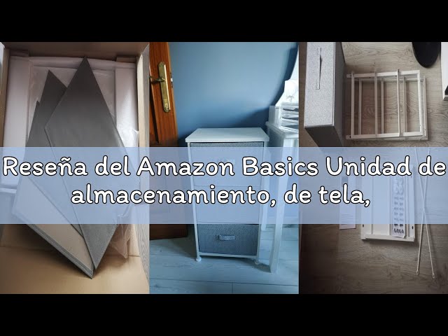 Vídeo relacionado con Amazon Basics Unidad de almacenamiento, de tela, con 3 cajones, para armario, negro