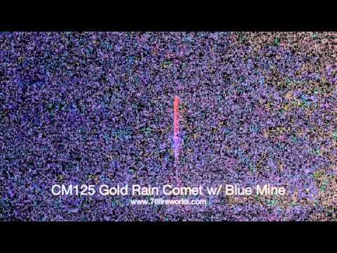 CM125 Gold Rain Comet w Blue Mine