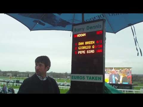 Cockney Bookie banters with punters over Steward's Inquiry outcome - Funny!