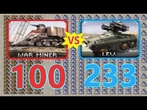 War Miner vs IFV - Same Cost - Red Alert 2