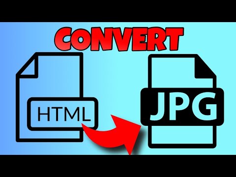 Vídeo: Converter HTML em JPG: perguntas e respostas