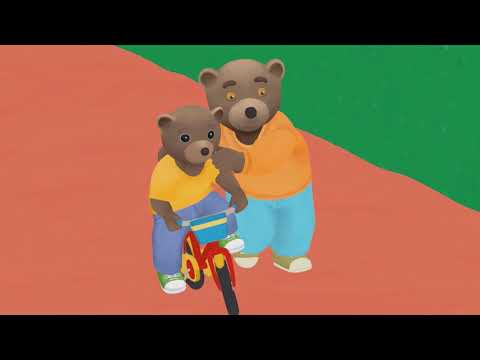 Petit Ours Brun 3D -  Petit Ours Brun à vélo
