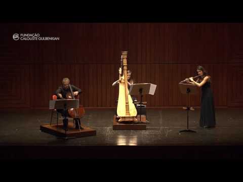 M. RAVEL SONATINE EN TRIO (Salzedo). TRIO flute cello harp.  1-st movement