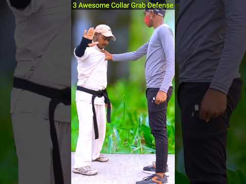 3 Awesome Collar Grab Defense👌🥋 #selfdefence #taekwondo #kravmaga #fightback #bachchan