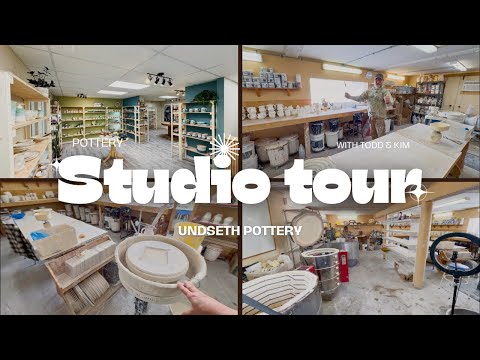 How we set up our pottery studio in our home!