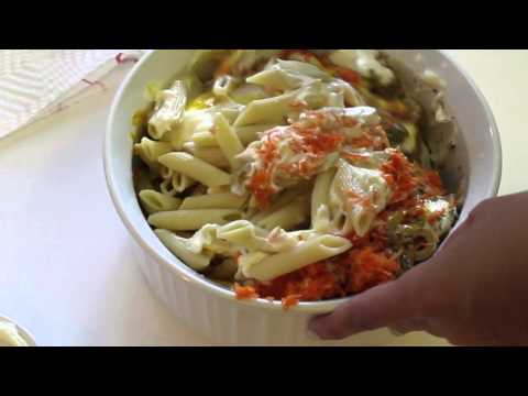 Puerto Rican Style Creamy Pasta Salad Recipe with...