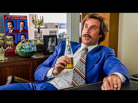 This battle escalated quickly! (this became a meme) | Anchorman | CLIP