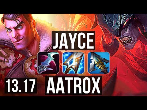 JAYCE vs AATROX (TOP) | 600+ games, 10/3/8 | NA Diamond | 13.17