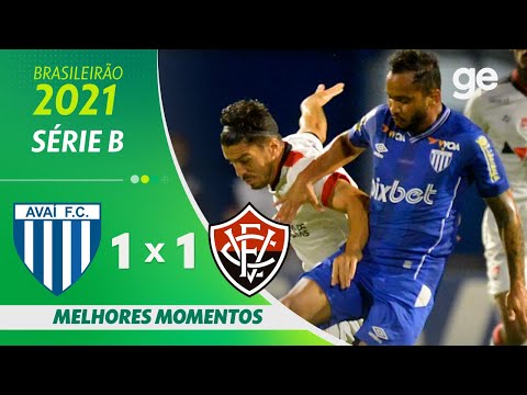 AVAÍ 1 X 1 VITÓRIA | MELHORES MOMENTOS | 34ª RODADA SÉRIE B 2021 | ge.globo