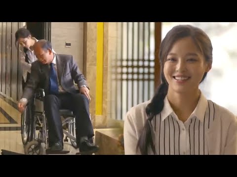 Poor girl pushed a wheelchair at trade fair — the man was the boss, her fate changed!