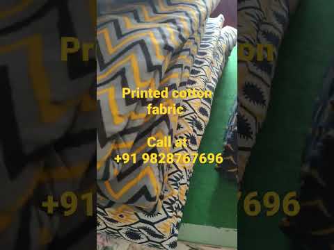 Hand Block Printed Line Fabric