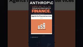 Anthropic Just Released What Wall Street Needed #Finance #AI #News