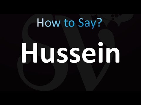 How to Pronounce Hussein (correctly!)