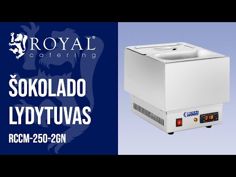 vaizdo įrašas - Šokolado lydytuvas - 2 GN 1/4 talpyklos