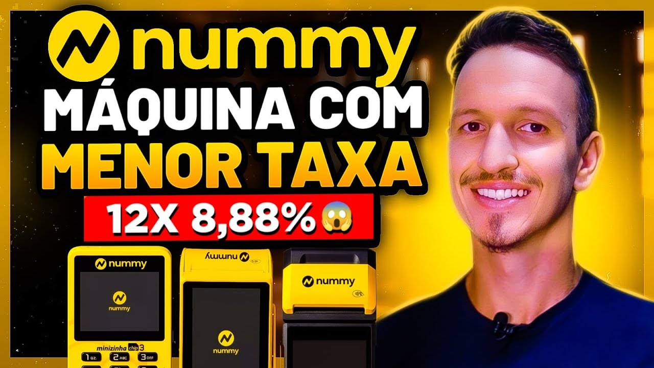 Conheça a NUMMY - A NOVA MÁQUINA de Cartão com MENOR TAXA #nummy