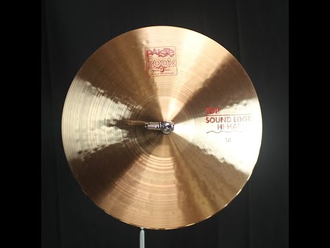 Paiste 14" 2002 Sound Edge Hi Hats - 952g/1057g (video demo) image 2