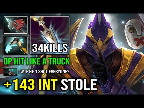 +134 PERMA INT STOLE Brutal Hit Like a Truck Carry Silencer 800 Damage Per Attack Dota 2