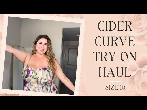 PLUS SIZE TRY ON HAUL WITH SHOP CIDER'S NEW CURVE COLLECTION | Lauren Sangster