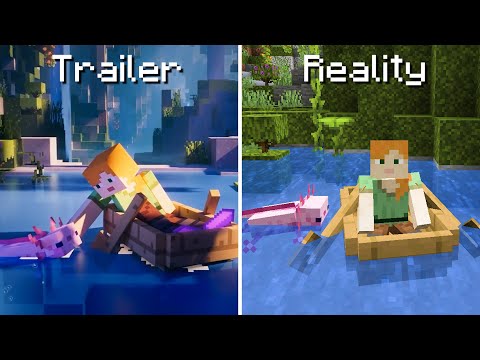 Minecraft 1.18 : Trailer vs Reality