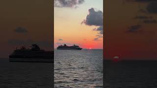 Best sunset 🌅 on Internet today 😱😍 #shortsvideo #nature #sunset #cruiseship #viralshorts #fyp