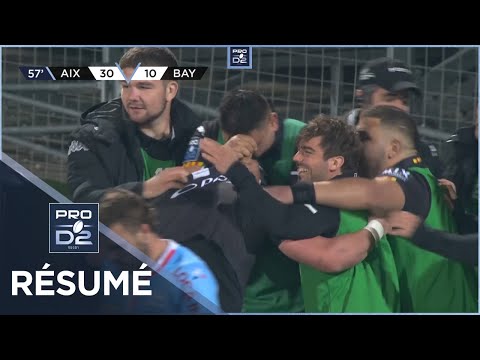 PRO D2 - Résumé Provence Rugby-Aviron Bayonnais: 46-29 - J23 - 2021-2022