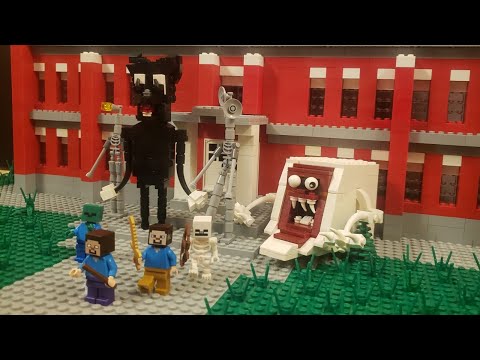 LEGO TREVOR HENDERSON Minecraft Monster School - Horror Animation