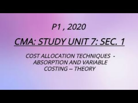 Unit 7, Sec. 1, CMA, P1, 2020